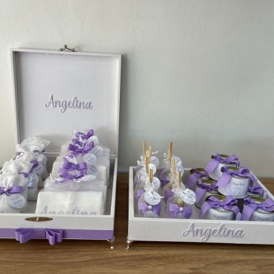 kit Lembrancinhas nascimento lavanda lils