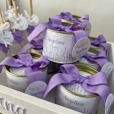 kit Lembrancinhas nascimento lavanda lils