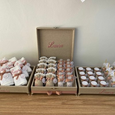 Kit Lembrancinhas maternidade menina com velas