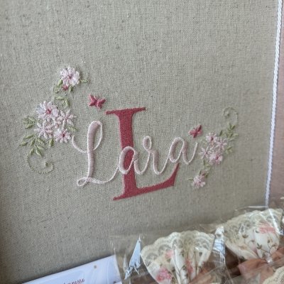 Kit Lembranas borboletas e flores rose