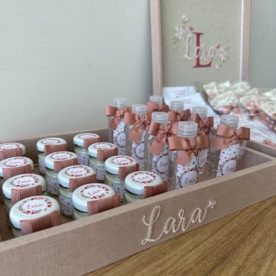 Kit Lembranas borboletas e flores rose
