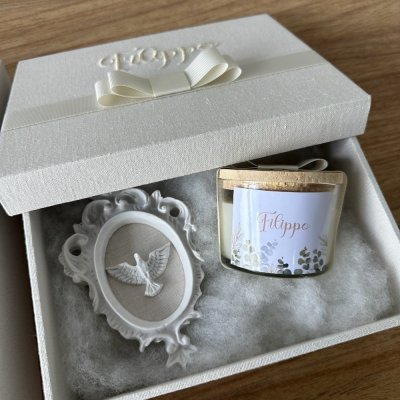 Caixa convite com vela