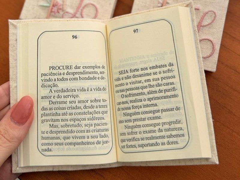 As p�ginas 96 e 97 abertas, com texto impresso dentro de uma moldura fina
