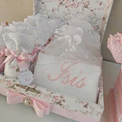 Kit Lembranas nascimento floral rosa F01