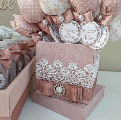 Kit Lembranas de nascimento poa rose F03
