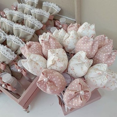 Kit Lembranas de nascimento poa rose F03