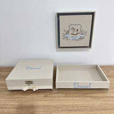 Kit lembranas cavalinho com quadro