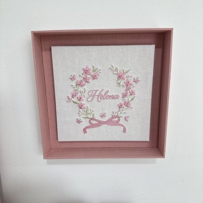 Kit Lembranas rose com enfeite de porta
