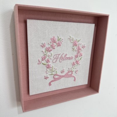 Kit Lembranas rose com enfeite de porta