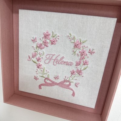 Enfeite quadro porta rose