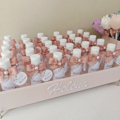 Kit Lembranas de nascimento com floral rose F10