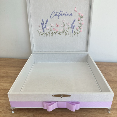 Caixa 30x30 jardim lavandas