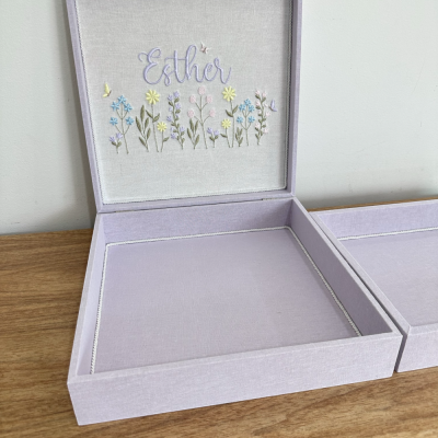 Kit Lembranas borboletas e flores lavanda