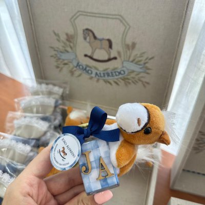 Kit lembranas cavalinho com quadro