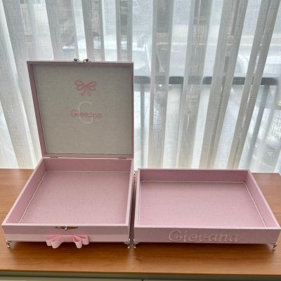 Kit lembranas linho rosa com laos
