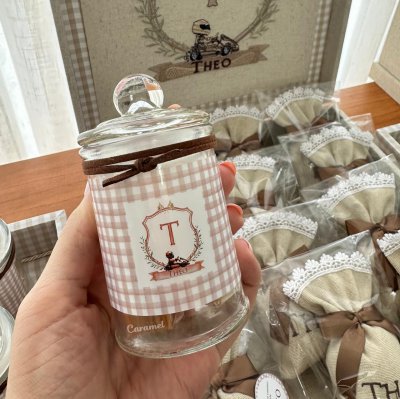 baleiro 150ml hermtico com balas