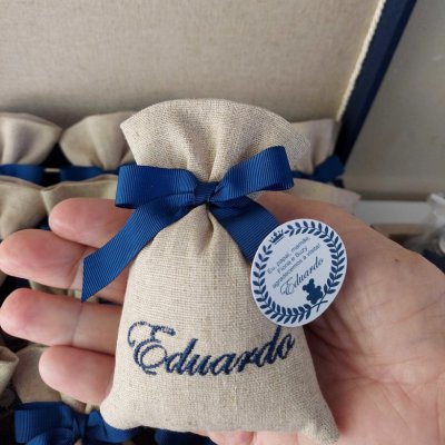 Kit lembranas de maternidade com sach bordado