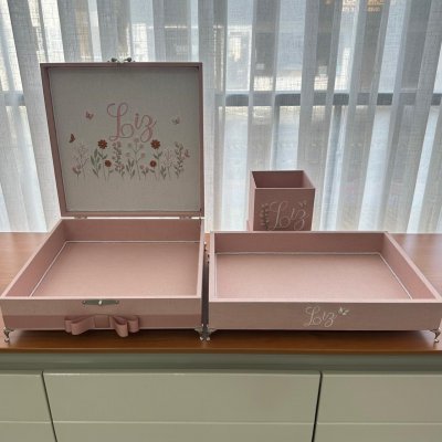 Kit Caixa 30x30, bandeja 25x35 e cachepo