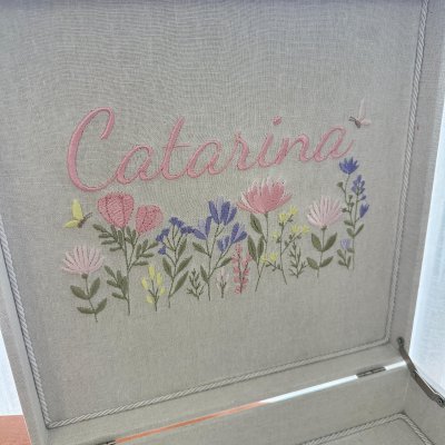 Caixa 30x30 jardim rosa