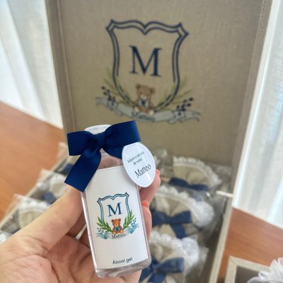 Kit lembranas monograma ursinho