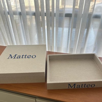 Caixa 30x30 e bandeja 25x35 monograma urso