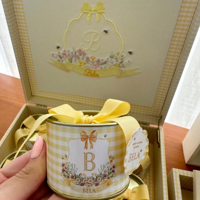 Kit lembranas abelha com quadro