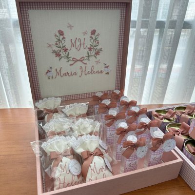 Kit lembranas patinho rose