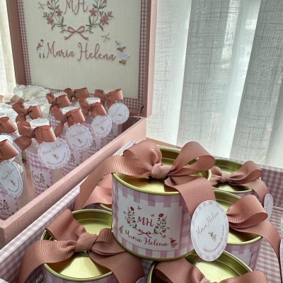 Kit lembranas patinho rose