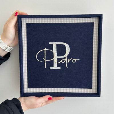 Quadro MDF inicial e nome