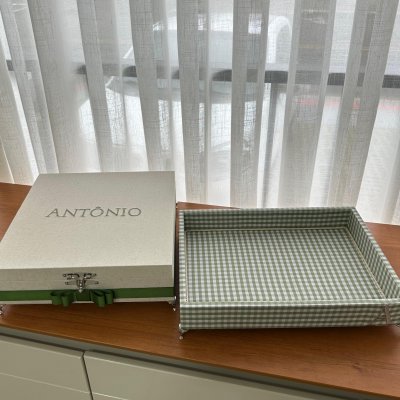 Caixa 30x30 e bandeja 25x35 cavalinho balano