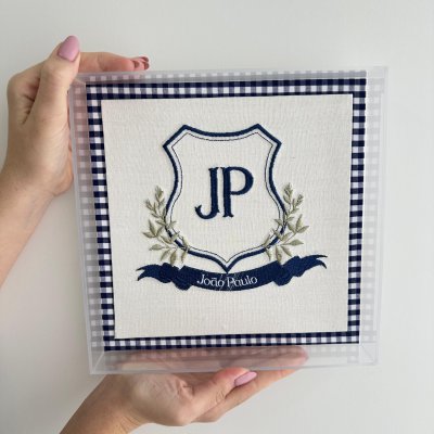 Quadro acrlico monograma