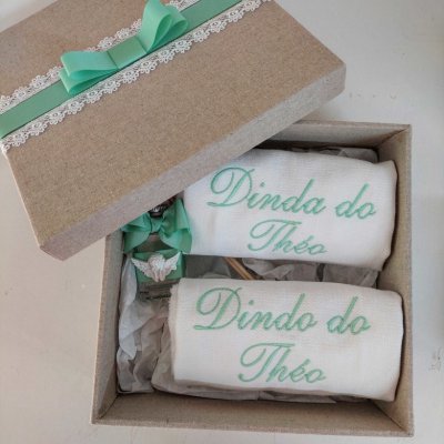 Caixa convite padrinhos de batismo