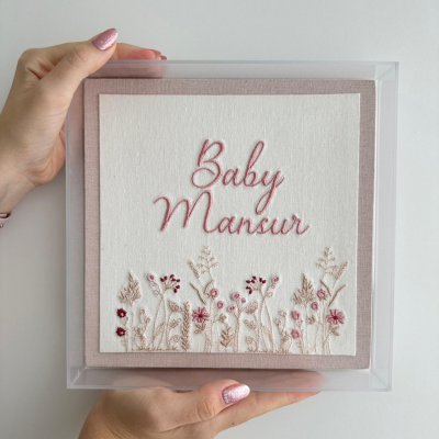 Quadro acrlico jardim