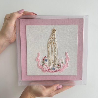 Quadro acrlico Santinha