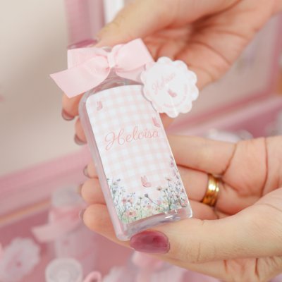 �lcool Gel 70% 60ml Personalizado para Menina