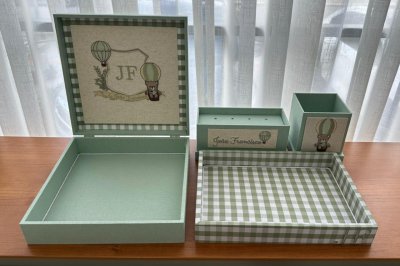 Kit caixas completo verde