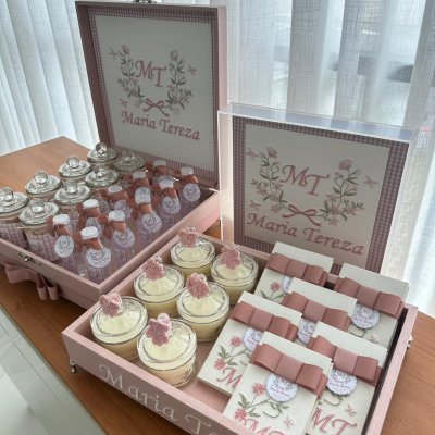 Kit rose jardim completo com porta maternidade