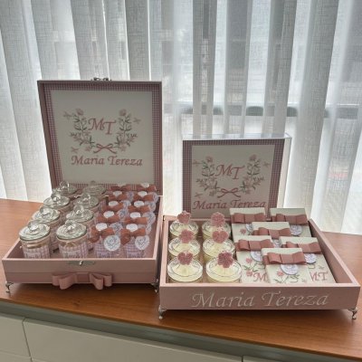 Kit rose jardim completo com porta maternidade