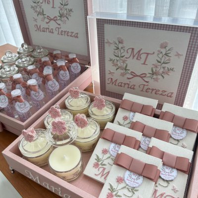 Kit rose jardim completo com porta maternidade
