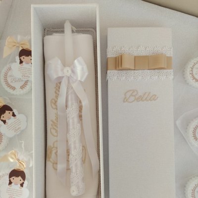 Caixa para vela e toalha (vazia)