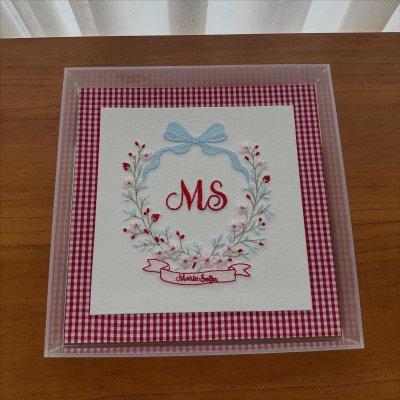 Quadro acrlico moranguinhos