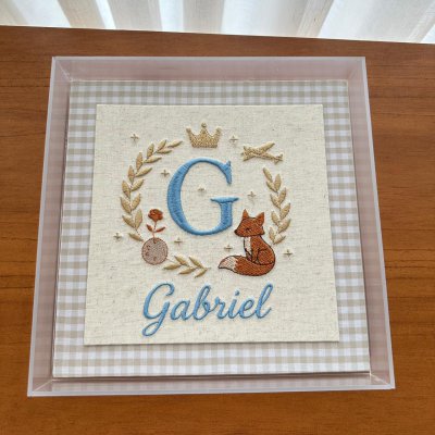 Quadro acrlico raposa