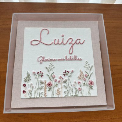 Quadro acrlico jardim