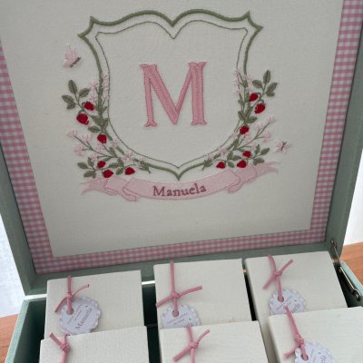 Kit caixa e livrinhos moranguinho