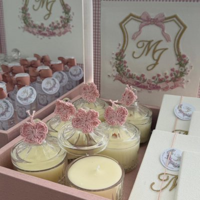 Kit lembran�as rose monograma