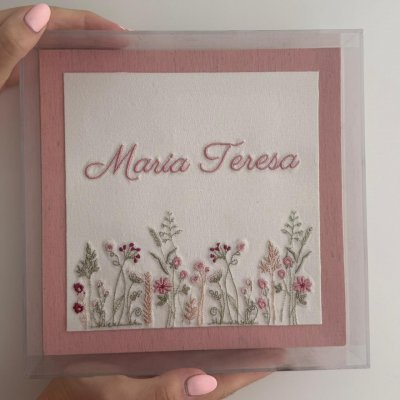 Quadro acr�lico jardim