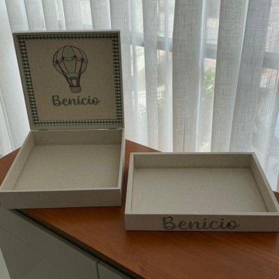 Caixa 30x30 e bandeja 25x35