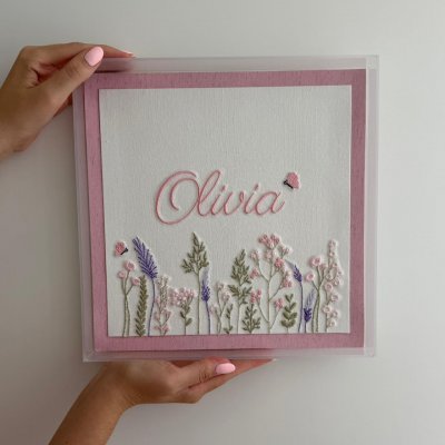 Quadro acr�lico jardim rosa