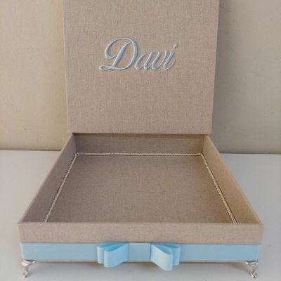 Caixa 26x26 para lembranas nascimento