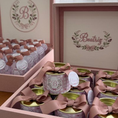 Kit lembran�as rose com porta maternidade